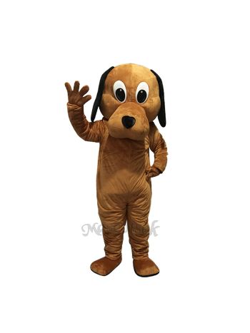 New Tan Dog Black Ears Costume Mascot