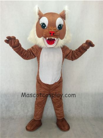 Brown Wildcat Cat Mascot Costume