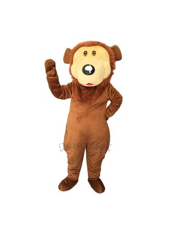Lovely Brown Bear Plush Adult Mascot Costume