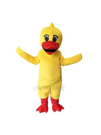 Cute Yellow Little Duck Mascot Costume