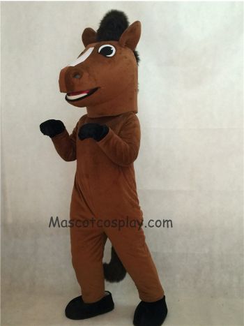 Brown Friendly Horse Mascot Costume