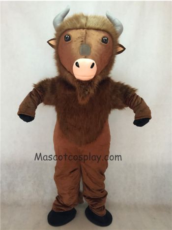Brown Buffalo Mascot Costume