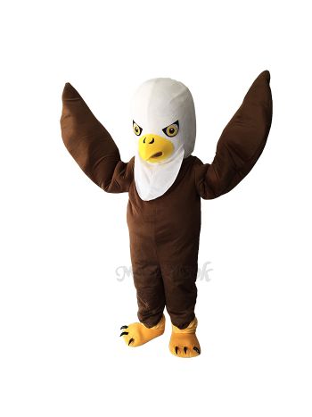 Brown Long Wool Eagle Mascot Adult Costume 