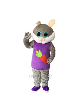 Easter Female Bunny Rabbit Plush Adult Mascot Costume