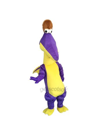 Funny Purple Magic Dragon Mascot Costume