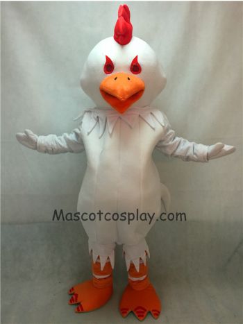 Big White Chanticleer Cock Rooster Mascot Costume