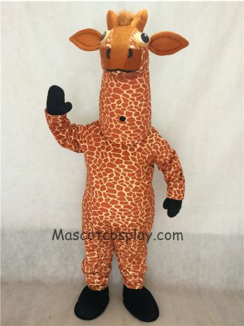 Giraffe Mascot Costume with Black Feet