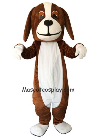 New Brown Basset Hound Dog Mascot Costume 