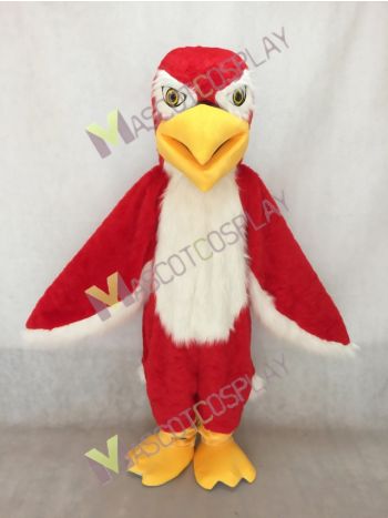 Red Hawk Falcon with White Belly Mascot Costume 