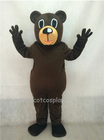 Dark Brown Chocolate Buford Bear Mascot Costume