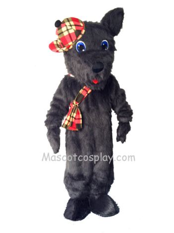 Cute Black Scotty Dog Mascot Costume