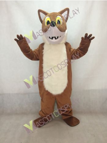 Brown Fox Mascot Costume 