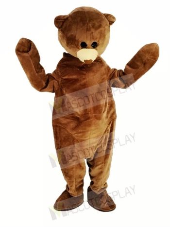Brown Teddy Bear Mascot Costume