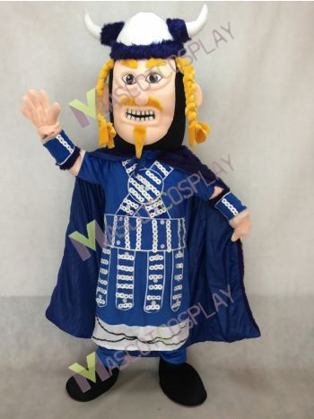 Royal Blue Loki Viking Mascot Costume