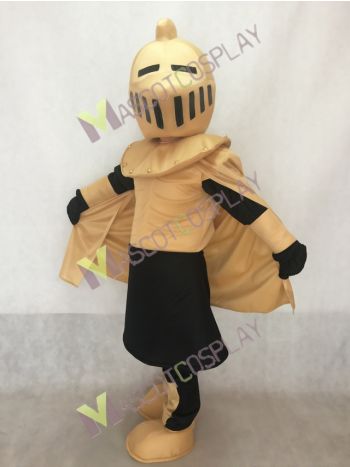 Tan and White Knight Mascot Costume