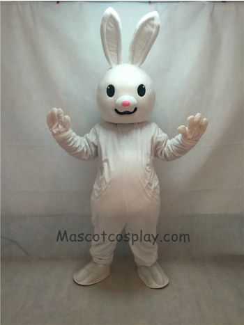Pink Nose Easter Bunny Rabbit Adult Mascot Costume