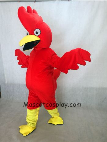 Red Bug Eyed Chicken Mascot Costume