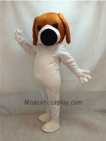 Dog With Big Black Nose Adult Mascot Costume