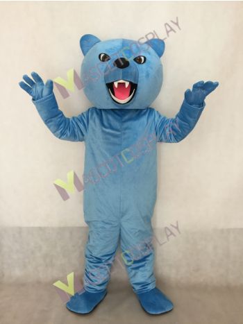 Custom Color Light Blue Fierce Grizzly Bear Mascot Costume