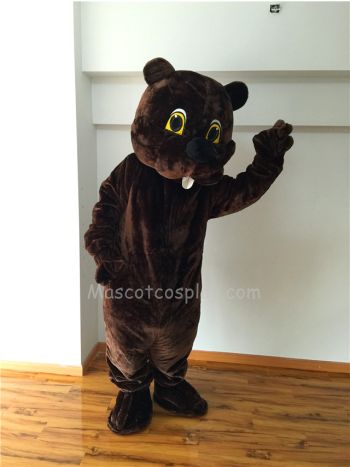 Cute New Woodchuck Mascot Costume 