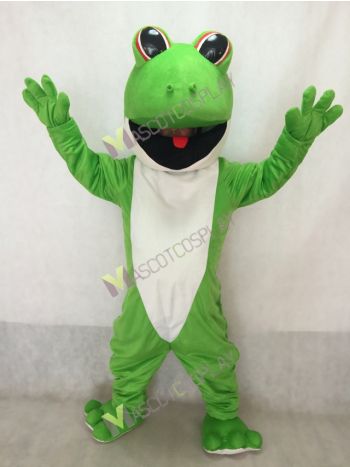 Green Tree Frog Mascot Costume
