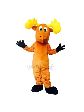 New Cartoon Moose with Black Feet Costume Mascot