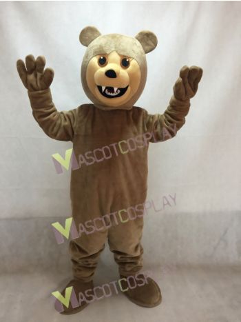 Brown Grizzly Bear Mascot Costume