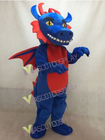 Custom Order Blue and Red Dragon Mascot Costume