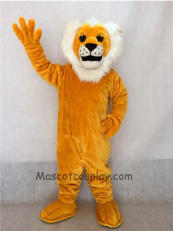 Yellow Sleepy Lion Mascot Costume