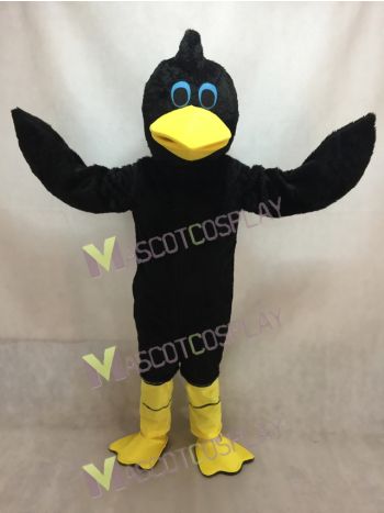 Black Hair Bird Plush Mascot Costume