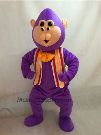 Purple Bubba Gorilla Monkey Mascot Costume