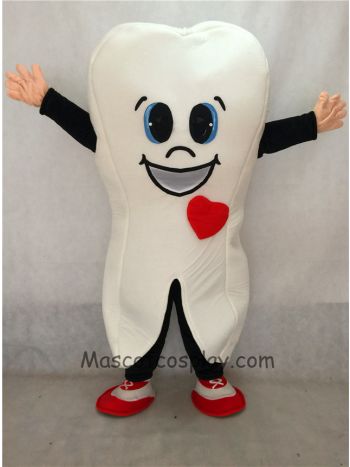White Tooth for Dentist Clinic Adult Mascot Costume