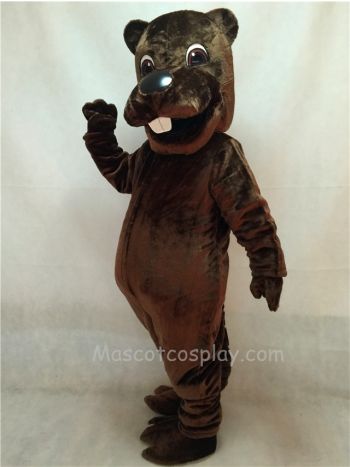 New Barney Beaver Mascot Costume