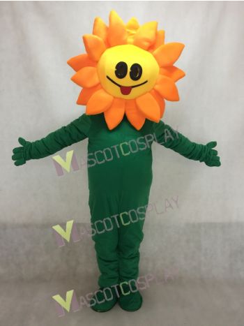 New Orange Sunflower Mascot Costume
