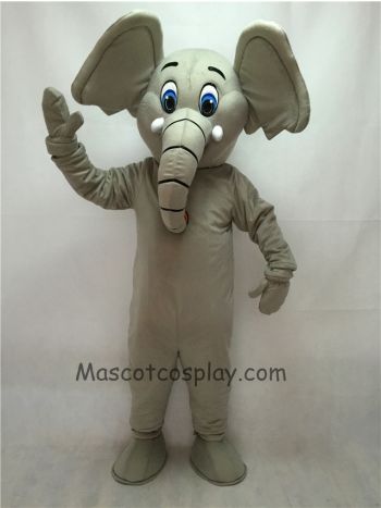 Cute Little Grey Elephant Mascot Costume