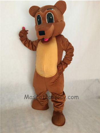 Cute Brown Bear Adult Mascot Costume