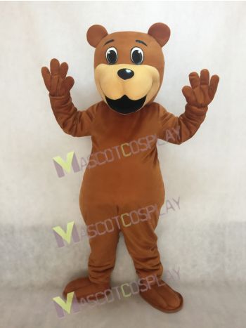 Brown Benny Bear Mascot Costume