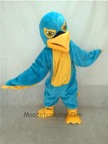 Blue and Yellow Hawk / Falcon Mascot Costume