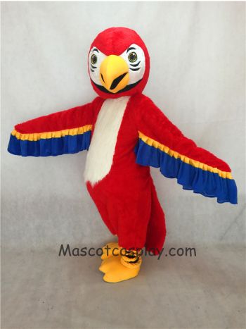 Red Macaw Parrot Bird Mascot Costume 