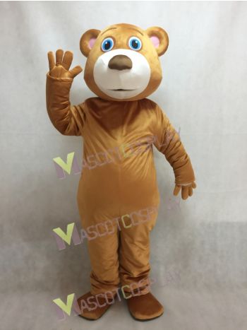 Cute Blue Eyed Bear Mascot Costume