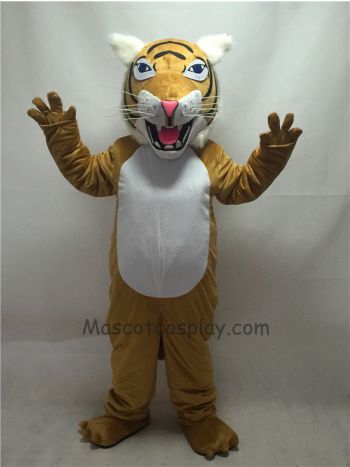 Fierce New Tan Wildcat Mascot Costume