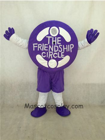 Purple Friendship Circle Mascot Costume