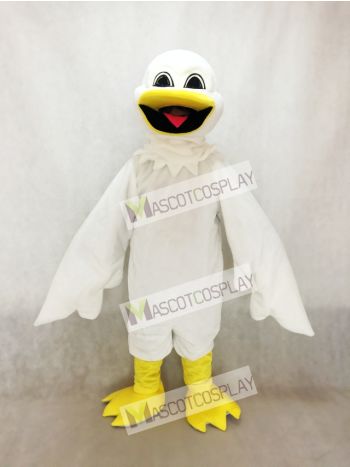 White Harold Bird Mascot Costume