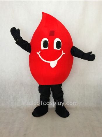 Red Blood Drop Mascot Costume