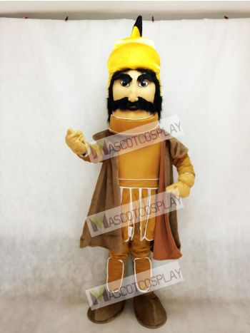 Trojan Warrior Mascot Costume with a Cloak 