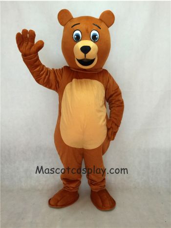 Brown Jolly Happy Bear Mascot Costume
