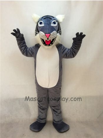 Grey Wildcat Mascot Costume