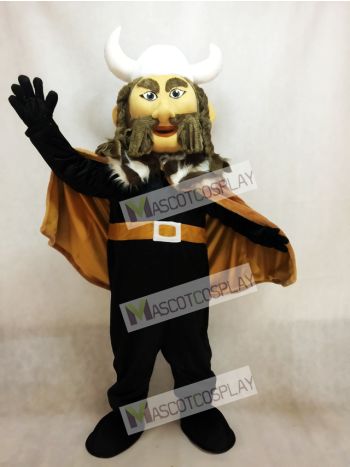 Thor the Giant Viking Mascot Costume with White Hemlet
