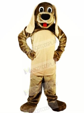 Cute Brown Dog with Long Ears Mascot Costumes Animal