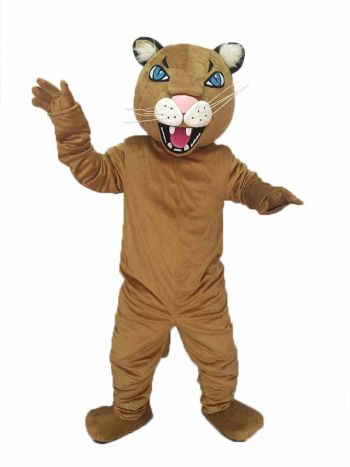 Fierce Adult Light Brown Puma/Cougar Mascot Costume